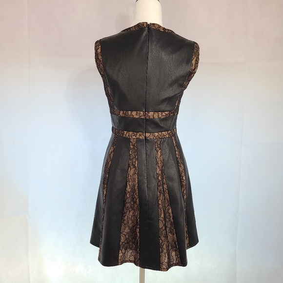 BCBG Max Azria VAL Faux-Leather Dress - Picture 7 of 9